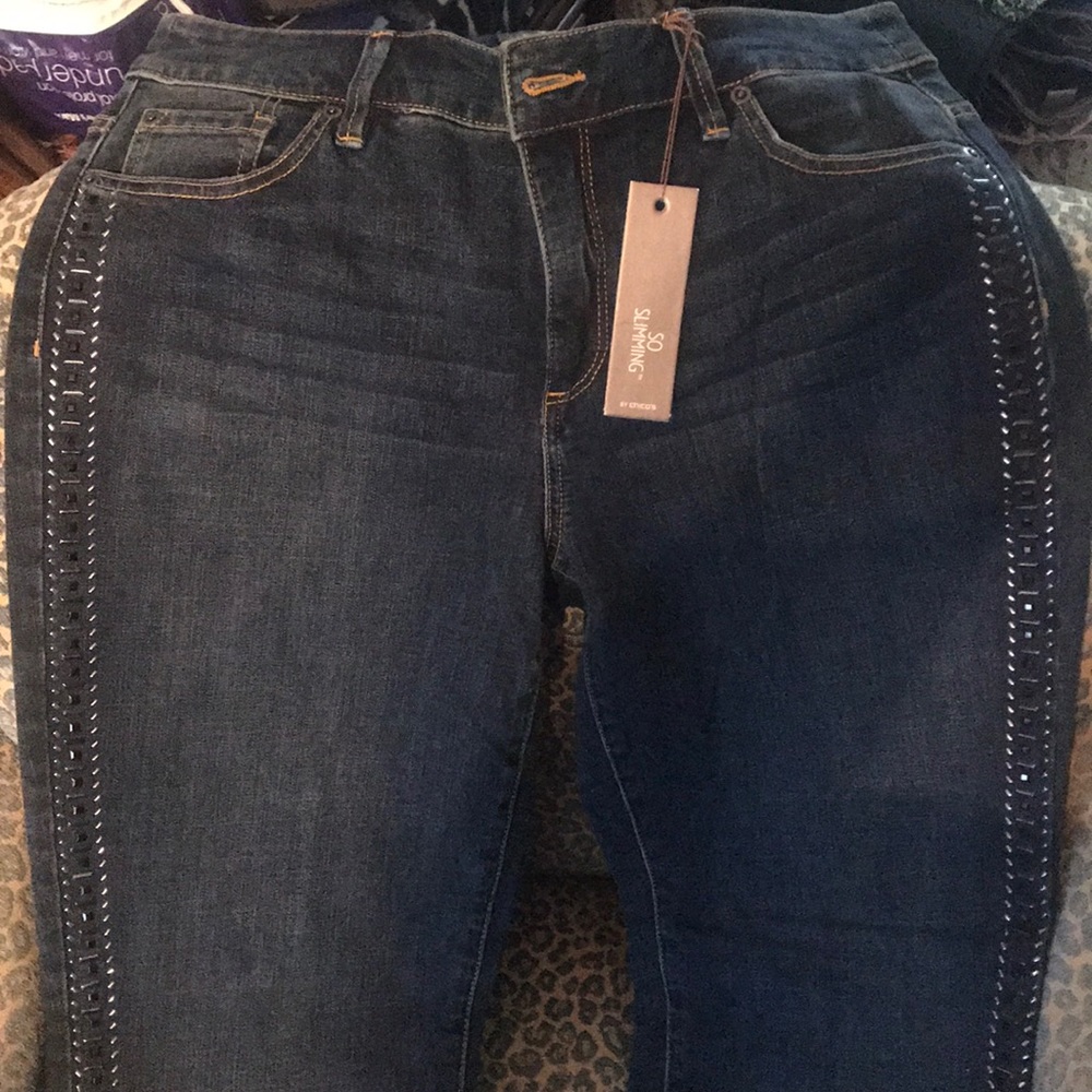 Chicos So Slimming Embellished jeans
